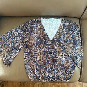 Veronica M Prima Bell Sleeve Blouse